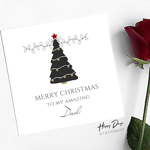 Weihnachtskarte für Dad Amazing Dad Weihnachtskarte, Xmas Karte für Dad, Dad Xmas Card, Dad Christmas Card, DAD, Xmas Card, CHRISTMAS
