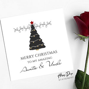Weihnachtskarte für Tante und Onkel, Erstaunliche Weihnachtskarte für Tante und Onkel, Weihnachtskarte für Tante und Onkel, WEIHNACHTEN, Tante und Onkel