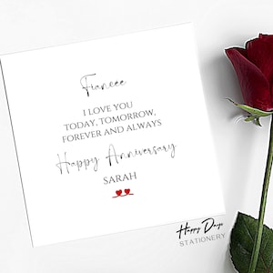 Tarjeta de Aniversario para Prometida Love Verse Tarjeta de Aniversario para Prometida, Tarjeta para Prometida, Tarjeta de Aniversario Romántica