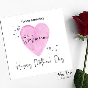 Tarjeta del Día de la Madre para Madrastra Increíble tarjeta del Día de la Madre para Madrastra, Feliz Día de la Madre, Tarjeta para Madrastra, Tarjeta del Día de la Madre para Madrastra