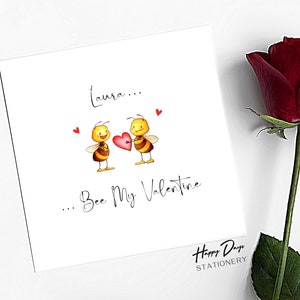 Carta di San Valentino ape romantica per moglie, fidanzata, partner fidanzata, carta di San Valentino