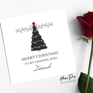 Kerstkaart voor baas Geweldige baas kerstkaart, kerstkaart voor baas, baas kerstkaart, BOSS, KERSTKAART