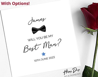 Best Man Proposal Card, Will You Be My Best Man Proposal, Best Man Request Card, Wedding Card For Best Man, Will You Be My Best Man