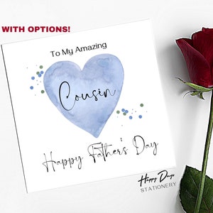 Tarjeta del Día del Padre para Primo, Increíble Primo Tarjeta del Día del Padre, Feliz Día del Padre, Tarjeta para Primo