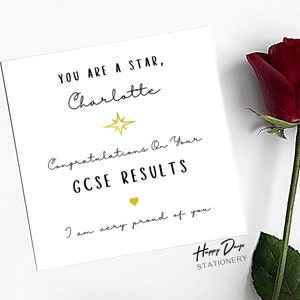 GCSE Ergebnisse Glückwunschkarte Prüfung Congrats Card, A-Levels Ergebnisse Glückwunschkarte, GCSE Glückwunschkarte, Passing Exams Card