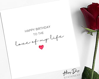 Mann Geburtstagskarte Liebe Freund Geburtstagskarte, Liebe meines Lebens, Frau Geburtstag, Freundin Geburtstag, Verlobten Geburtstag, Verlobten Geburtstag