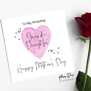 Cartão de Dia das Mães para Neta, Cartão de Dia das Mães para Neta Incrível, Feliz Dia das Mães, Cartão para Neta