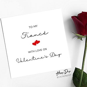 Fiancé Valentine's Card Valentine's Card for Fiance, Valentine's Day Card for Fiancé, Fiancé Love Card, Valentine's Day Gift, Valentine Card