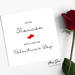 Verlobte Valentinstagskarte Valentinstagskarte für Verlobte, Valentinstagskarte für Verlobte, Verlobte Liebeskarte, Valentinstagsgeschenk, Valentinskarte