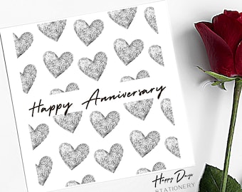 Biglietto di anniversario romantico per moglie o marito