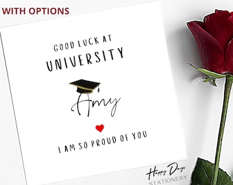 Good Luck at University Card, Going To University Card, Off to Uni Card, University Congratulations Card