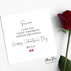 Valentinstagskarte für Verlobte Love Verse Valentinstagskarte für Verlobte, Karte für Verlobte, Valentinstagskarte, Romantische Karte, VALENTINES CARD