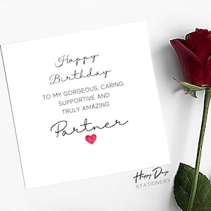Tarjeta de cumpleaños para pareja Tarjeta de cumpleaños hermosa pareja, tarjeta de cumpleaños para novio para novia, tarjeta de cumpleaños para marido para esposa