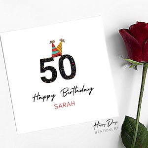 50er Geburtstagskarte für Mann oder Frau, 50er Geburtstagskarte für Mann, 50er Geburtstagskarte für Frau, 50 Jahre alt, 50 Jahre alt, 50 Jahre alt