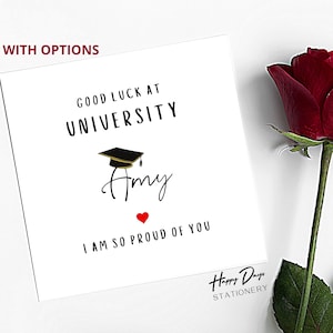 Good Luck at University Card, Going To University Card, Off to Uni Card, Universitäts-Glückwunschkarte