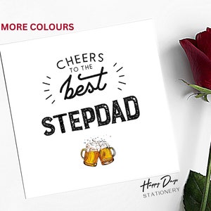 Tarjeta del Día del Padre para padrastro, Tarjeta del Día del Padre del Padrastro, Tarjeta del Día del Padre, PASO-DAD