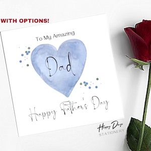 Carte de fête des pères pour papa, merveilleux papa, carte de fête des pères, carte pour papa, carte de fille, carte de fils, carte de fête des pères, papa
