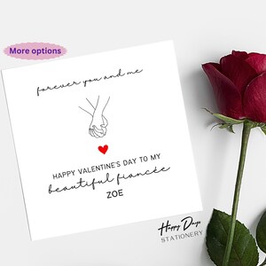 Valentines Card For My Fiancée, Valentines Day card for Fiancée, Fiancee Valentines Day card, Fiancée Valentine Card