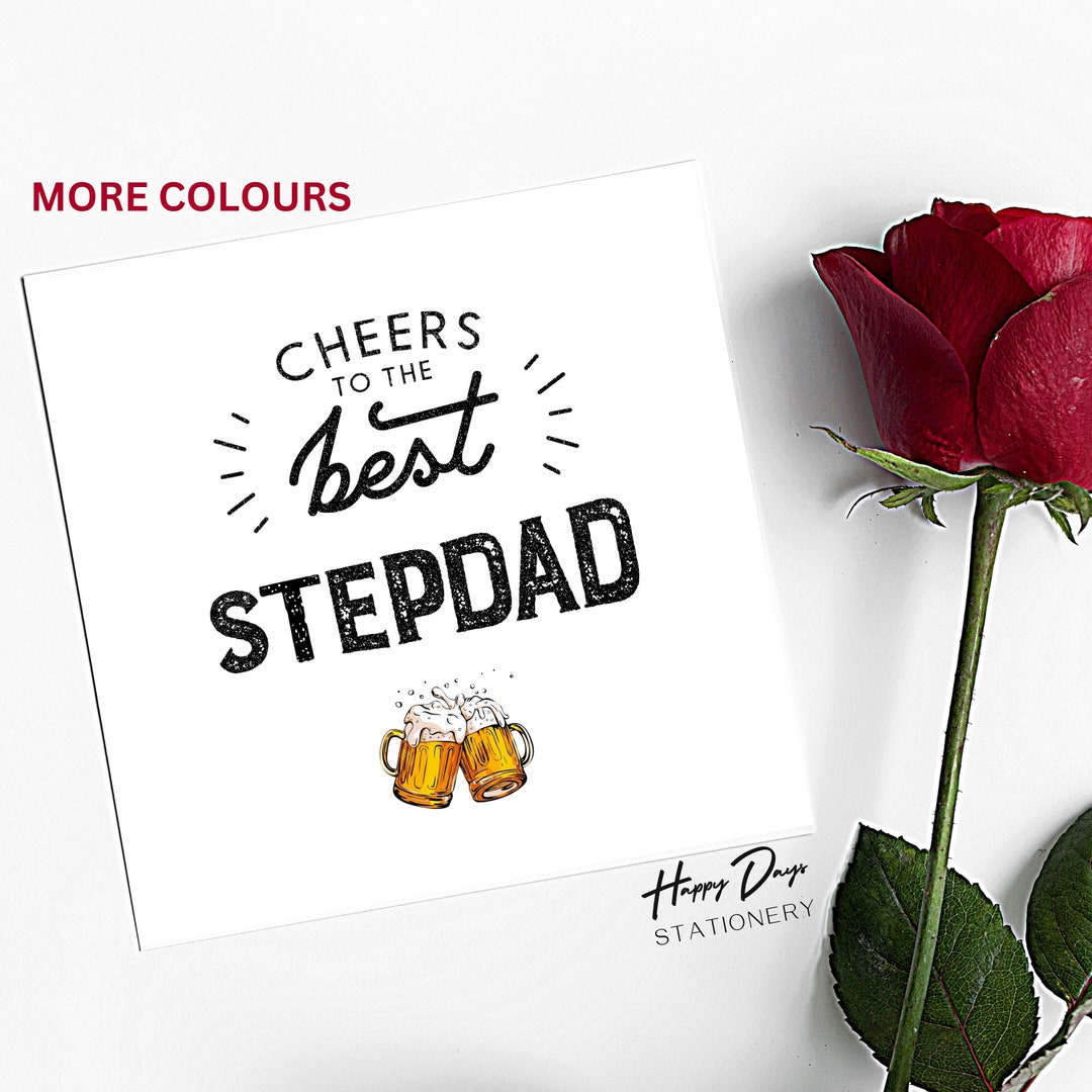 Fathers Day Card for Stepdad, Stepdad Father's Day Card, Father Day ...