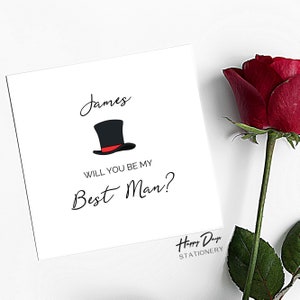 Best Man Proposal Card, Will You Be My Best Man Proposal, Best Man Request Card, Wedding Card For Best Man, Will You Be My Best Man image 2