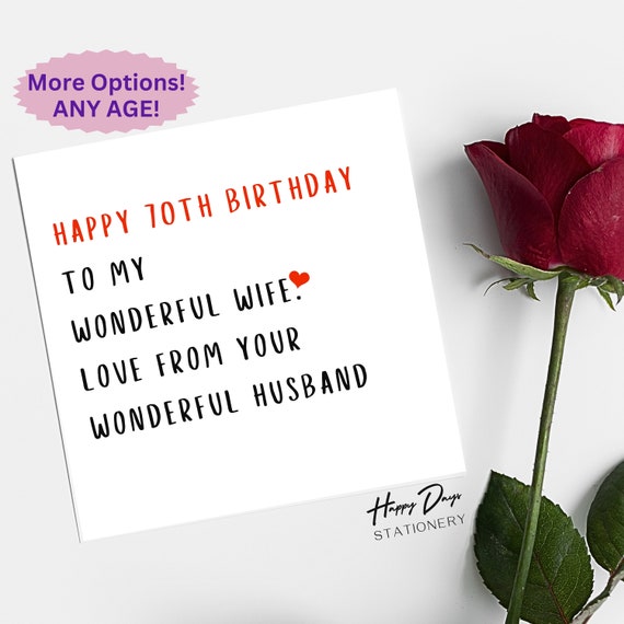 Biglietto Auguri Compleanno Per Moglie Con Cocktail E Fiori – Elegante 40° 50° 60° 70°