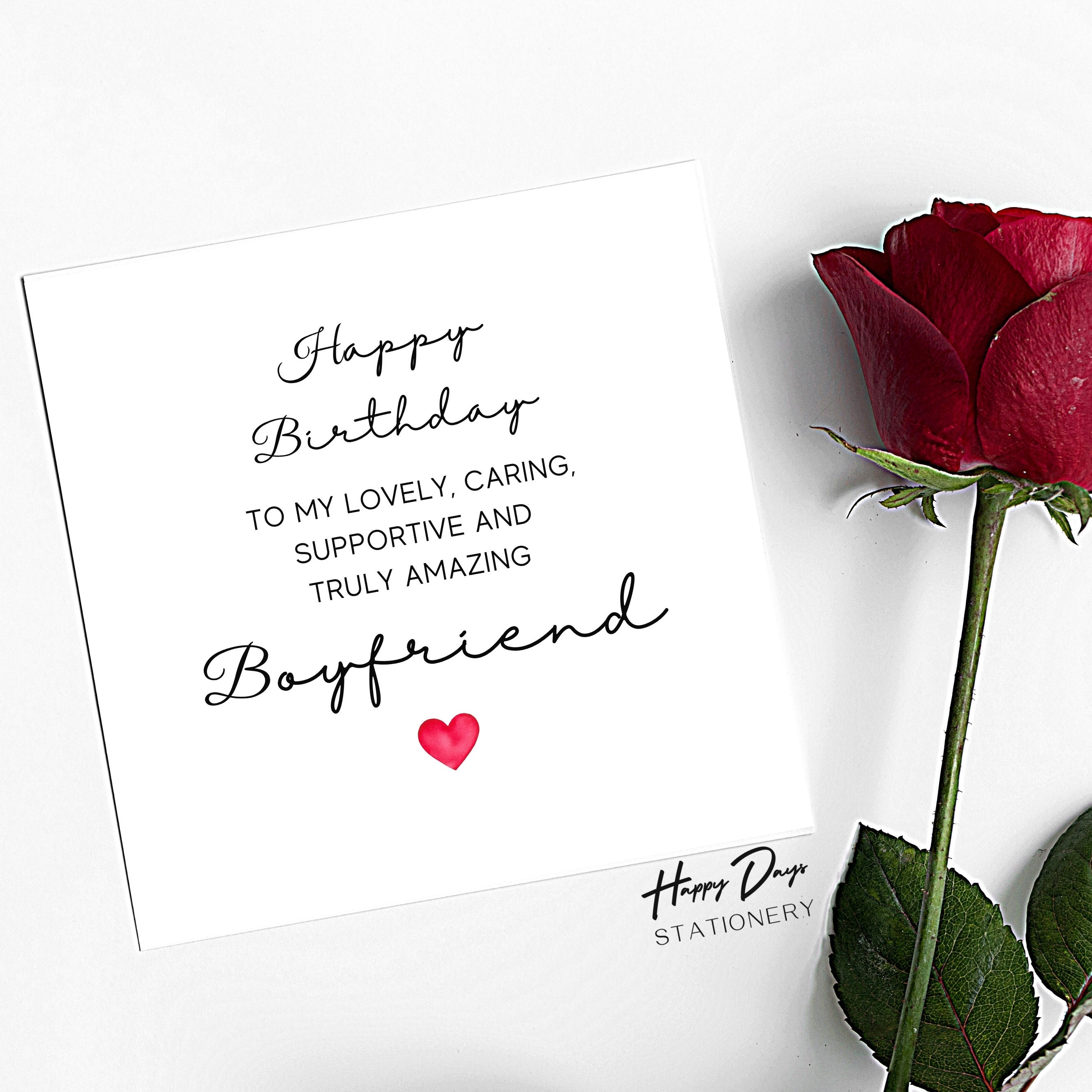 Boyfriend Birthday Card Amazing Boyfriend Handsome Boyfriend  Etsy UK
