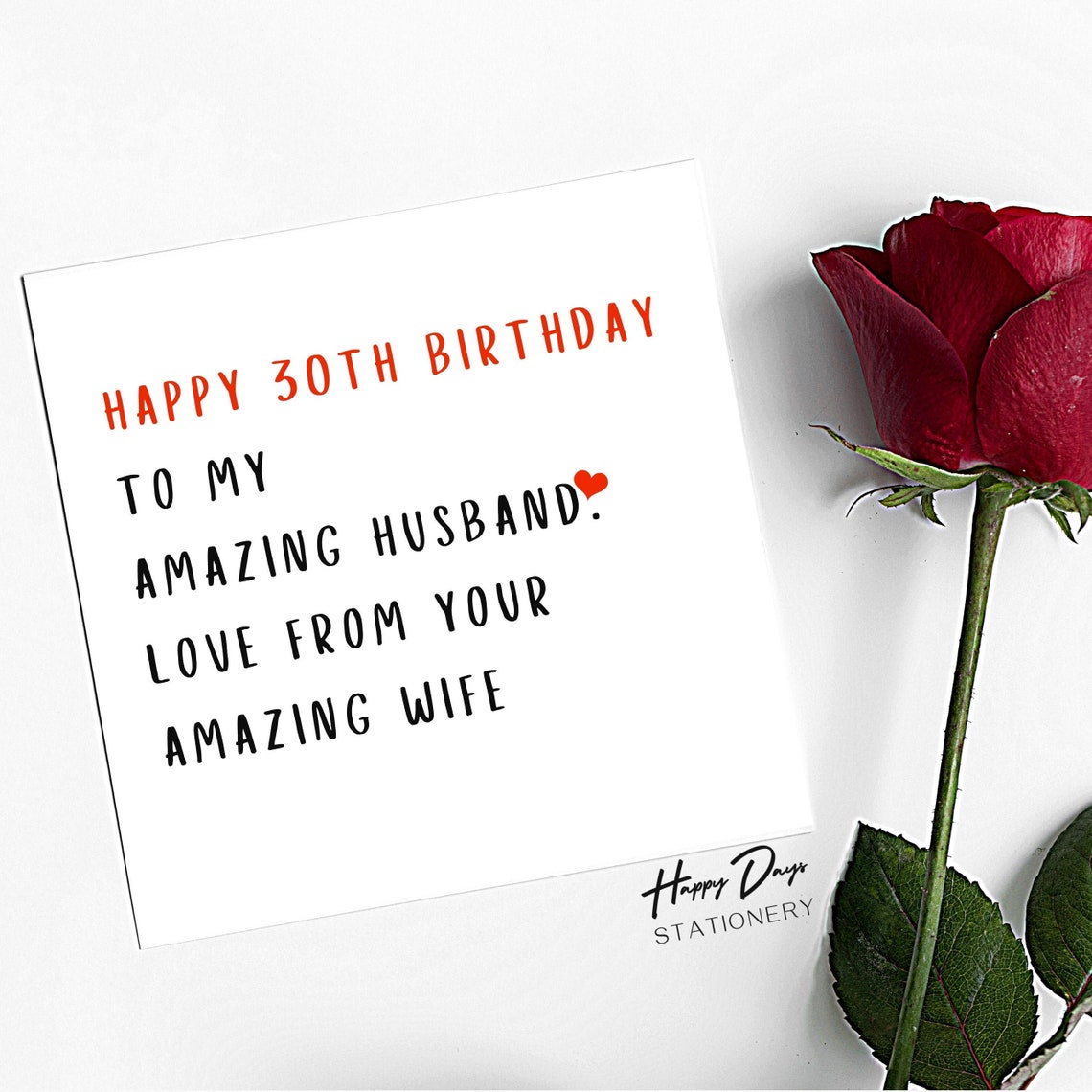 Ehemann Geburtstagskarte 30. Geburtstag Amazing Husband 30. Etsy
