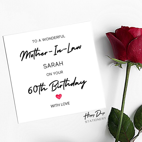 60th birthday gift for mother in law sales