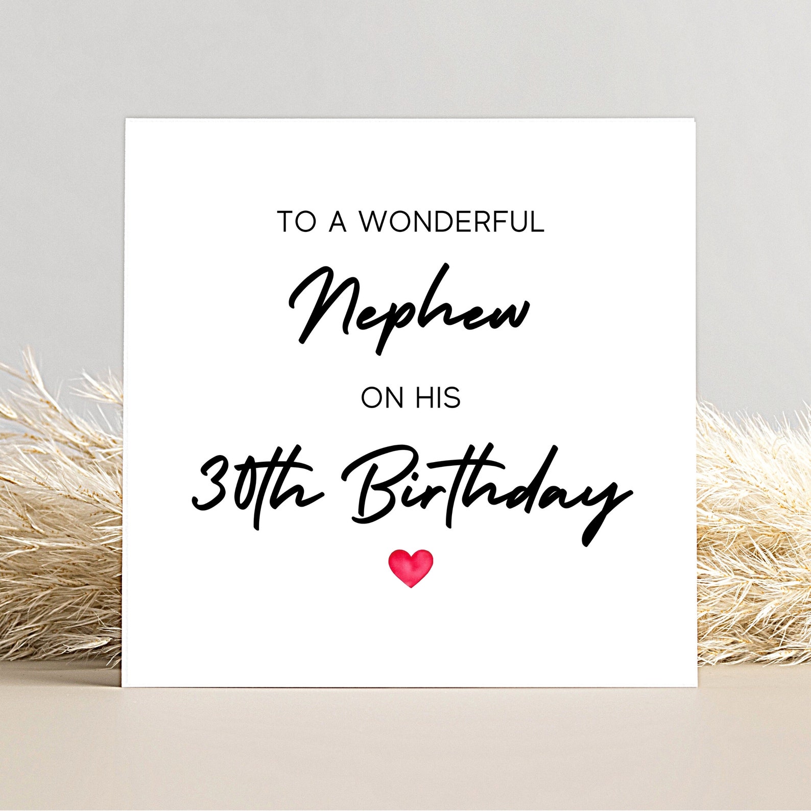 Nephew 30th Birthday Card Nephew Birthday Card to A | Etsy