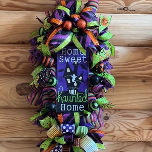 Front Door Swag, Halloween Swag, Fun Halloween Decor, Office Decor, Wall Decor, Halloween Party Swag, perfect for a front door, indoor wall