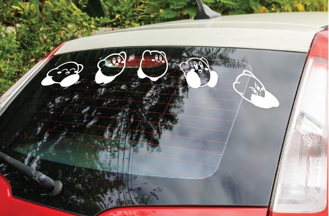 Car Window Sticker Windshield Sticker Car Windshield Decal Cute Kirby