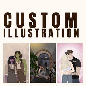 benutzerdefinierte Illustration Kunst Autor Charakter Porträt Indie Autor Benutzerdefiniert