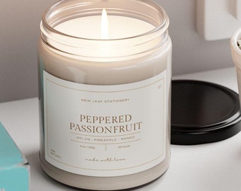 Peppered Passionfruit • 9oz Soy Wax Candle