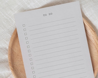 To Do List • Vintage Beige & Brown • Sustainable Post-it® Note Pads