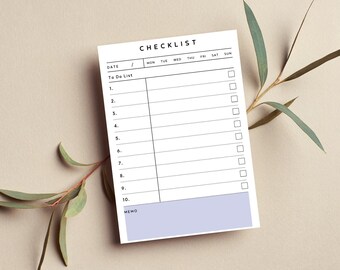 Daily To-Do Checklist Planner • Royal Orchid • Sustainable Post-it® Note