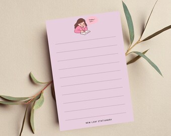 Today I Will • Pink Lined • Desk Companion • Sustainable Post-it® Note