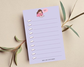 Today I Will • Purple Checklist • Desk Companion • Sustainable Post-it® Note