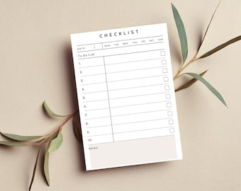 Daily To-Do Checklist Planner • Blush Petal • Sustainable Post-it® Note