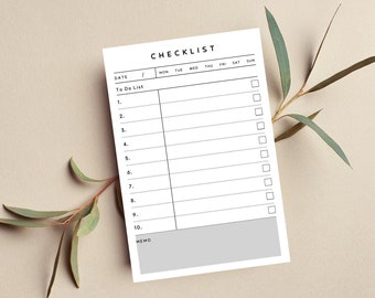 Daily To-Do Checklist Planner • Stone Path • Sustainable Post-it® Note