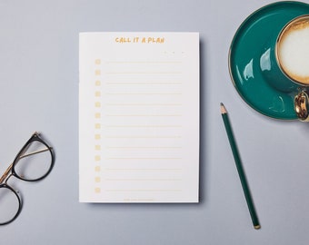 Call it a Plan • White & Yellow • Sustainable Post-it® Note