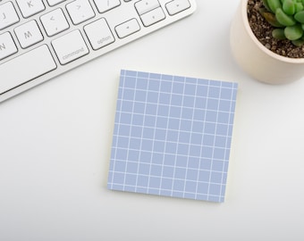 Soft Periwinkle • Square Grid Sticky Note • Sustainable Post-it® Note Pad