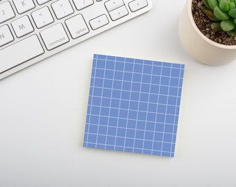 Twilight Blue • Square Grid Sticky Note • Sustainable Post-it® Note Pad
