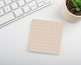 Sandstone • Square Grid Sticky Note • Sustainable Post-it® Note Pad