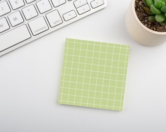 Olive Grove • Square Grid Sticky Note • Sustainable Post-it® Note Pad