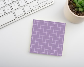 Sweet Grape • Square Grid Sticky Note • Sustainable Post-it® Note Pad