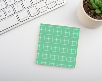 Emerald • Square Grid Sticky Note • Sustainable Post-it® Note Pad