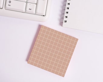 Rosy Sands • Square Grid Sticky Note • Sustainable Post-it® Note