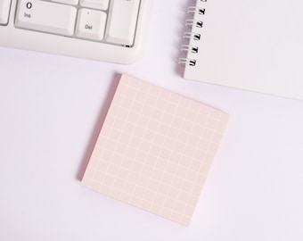 Ivory Blush • Square Grid Sticky Note • Sustainable Post-it® Note