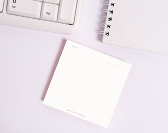 Minimalist Memos • Blank Lined Memo Pads • Sustainable Post-it® Note Pad