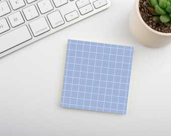 Azure Waters • Square Grid Sticky Note • Sustainable Post-it® Note Pad